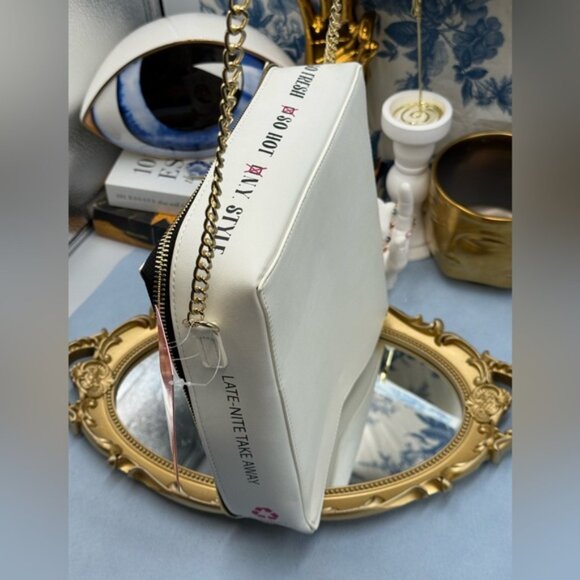 🆕 BETSEY JOHNSON 🧿 NWT A Matter Of Crust Novelty NYC Pizzabox Crossbody Bag - Picture 6 of 16